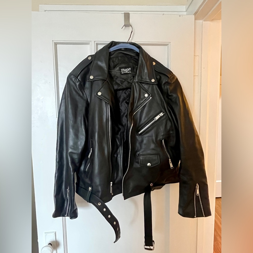 Straight to Hell Commando leather moto jacket